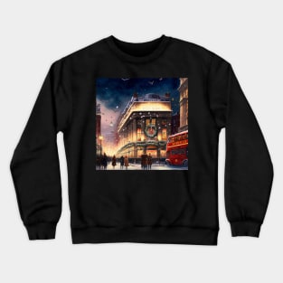 Christmas in town square II Crewneck Sweatshirt